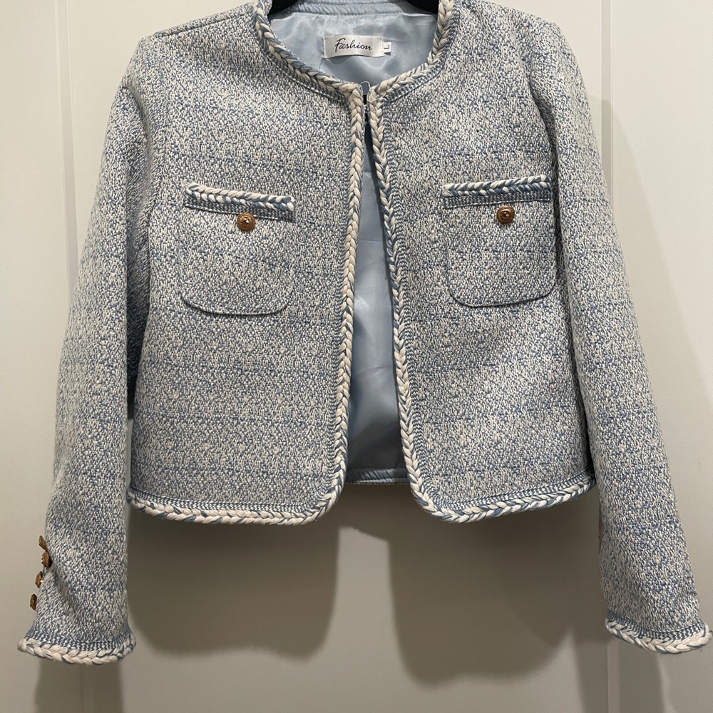 Blue Tweed Women's Jacket